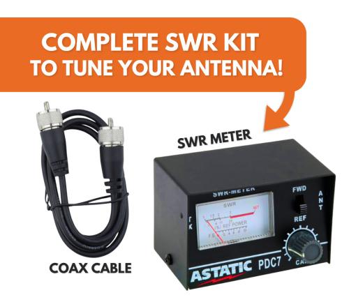 SWR Meter + Coax Jumper + SWR Booklet Bundle