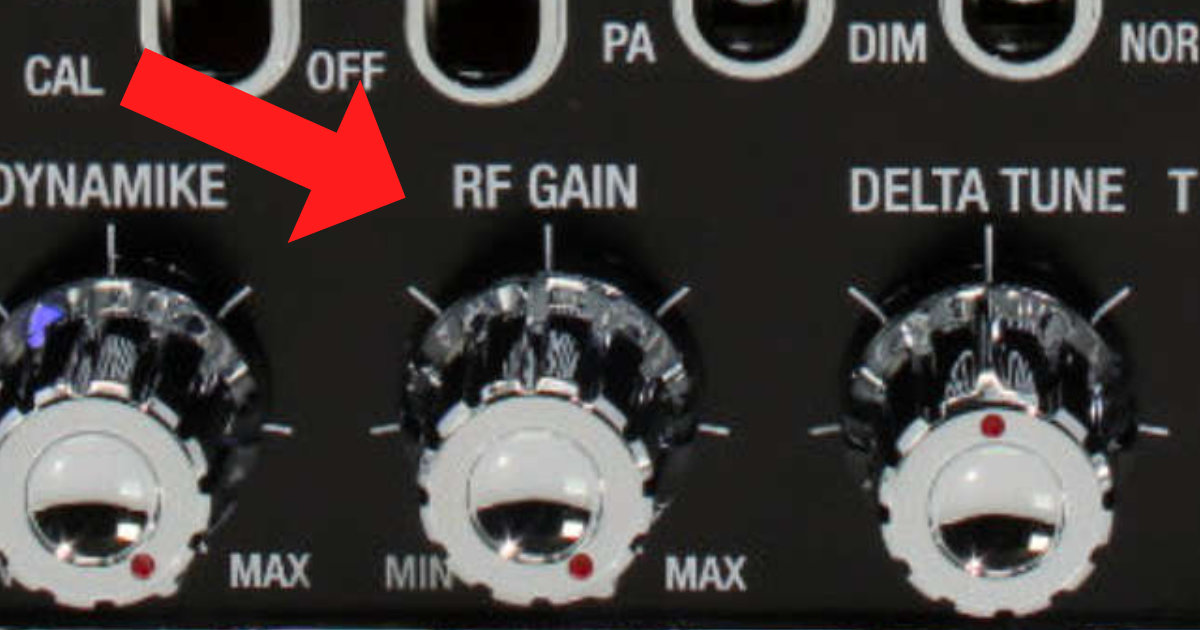 What is the RF Gain Control on a CB Radio?