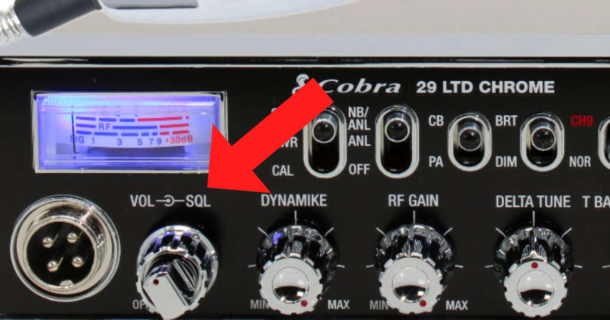 What is the Squelch Control on a CB Radio?